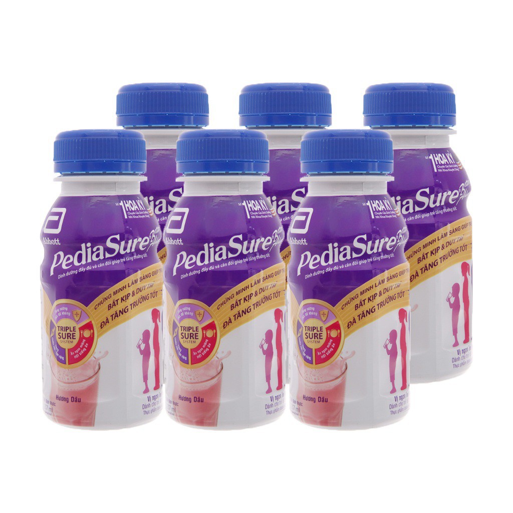 Lốc 6 Chai Sữa Nước Abbott Pediasure Complete Hương Vanilla (237ml)