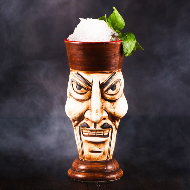 Cốc Sứ Uống Cocktail Hình Samurai Tiki Phong Cách Hawaii Sáng Tạo