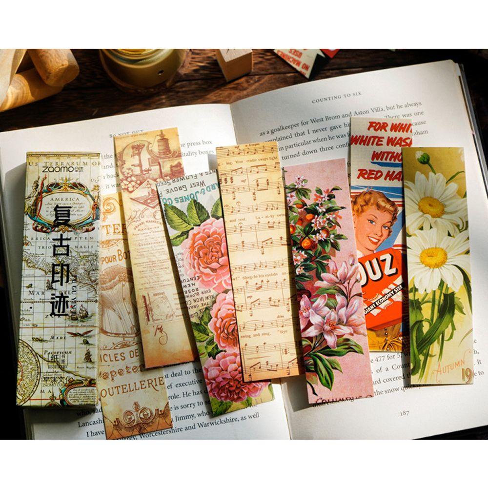 Pewany Phụ Kiện Giá Đỡ Sách Đánh Dấu Trang Sách Ghi Chú Phong Cách Retro Dòng Hình Ảnh