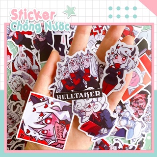 Set sticker Helltaker - hình dán game Helltaker hình dán chống nắng chống nước