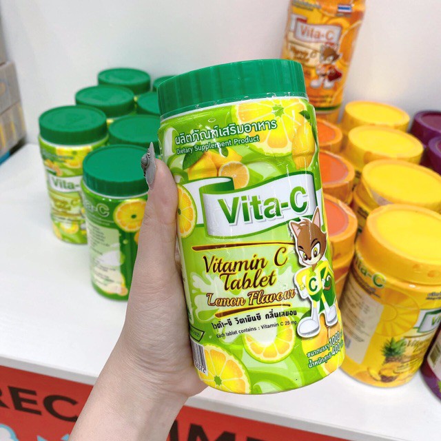 KẸO VIT C TABLET LEMON FLAVOUR THÁI LAN