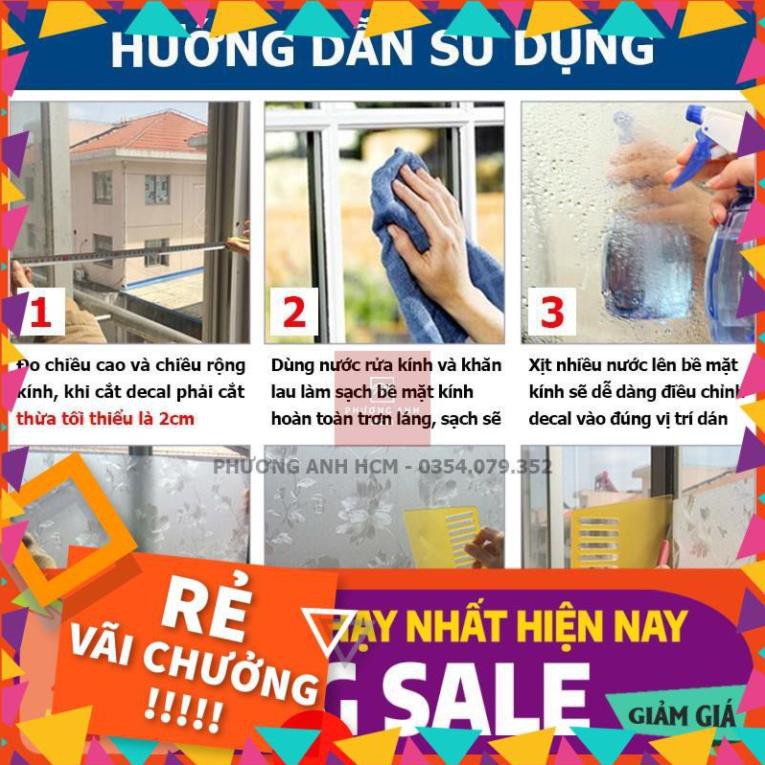 [ BÁN CHẠY ] Decal Đề Can Dán Kính Mờ Nhám Cát - Giấy Dán Kính Khổ 45cm - LOẠI TRƠN, KHÔNG HOA VĂN.