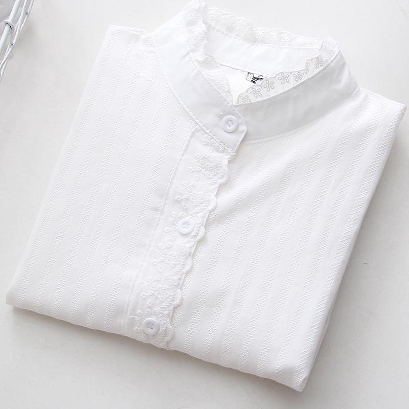 Áo sơ mi trắng tay dài cho nữ có size lớn