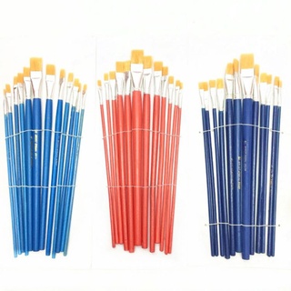 Bộ cọ vẽ/ bút lông/ chổi vẽ lông vàng 12 chiếc