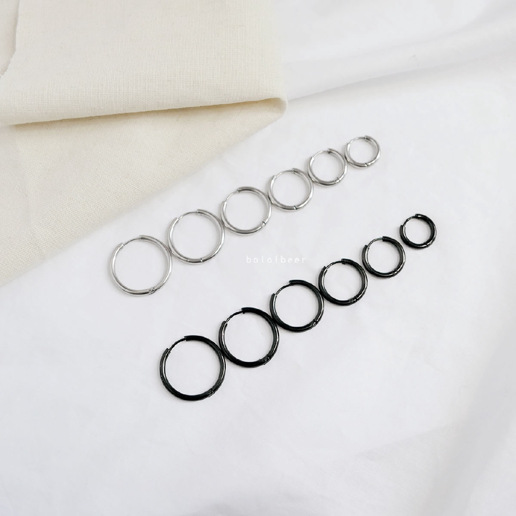 Đôi Khuyên Tai Hình Tròn Thời Trang Cho Nữ