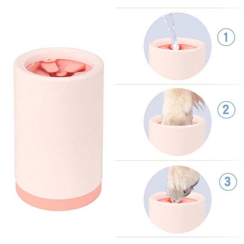 Cốc Làm Sạch Bàn Chân Cho Thú Cưng Chó Mèo Giữ Sạch Quanh Bàn Chân