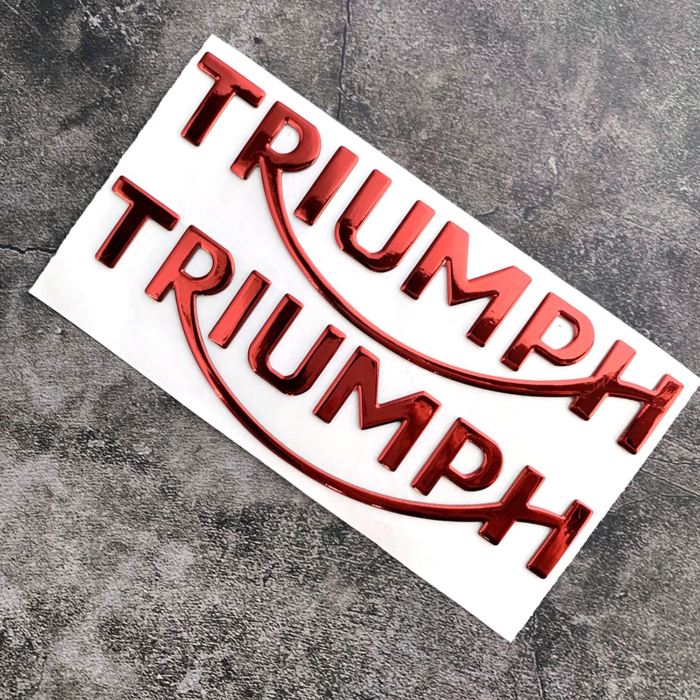Miếng Dán Trang Trí Bình Nhiên Liệu Xe Mô Tô TRIUMPH 3D Mềm Mại Chống Thấm Nước
