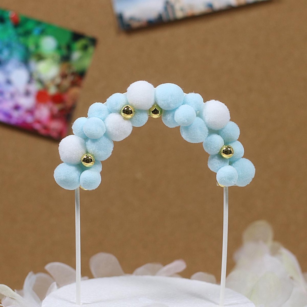 Que Cắm Trang Trí Bánh Kem Hình Đám Mây Sinh Nhật Mềm Mại DIY