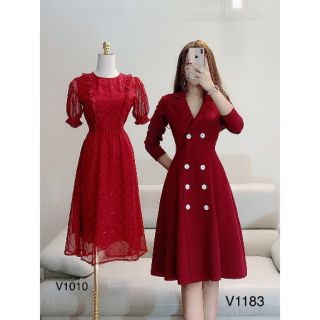 Giá hủy diệt váy vest đỏ sang trọng hàng thiết kế cao cấp