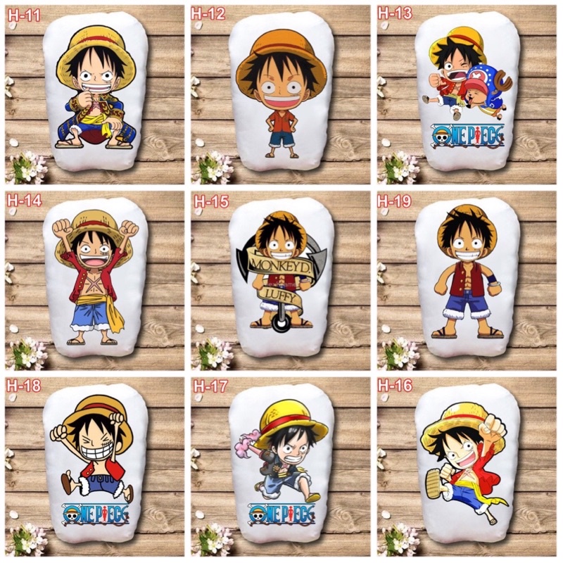 gấu ôm gối ngủ ONE piece luffy monkey 2 mặt ảnh 22-50cm