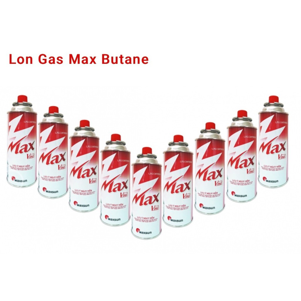 Lon Ga Max Butane Vỉ 4lon và lẻ