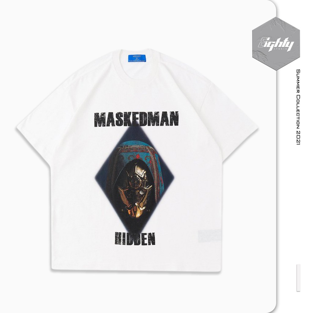 Áo Phông Nam Nữ Cao Cấp, Áo Thun In Hình Trước Ngực, Chất Liệu Cotton MASKEDMAN by 8IGHTYSTU 2021