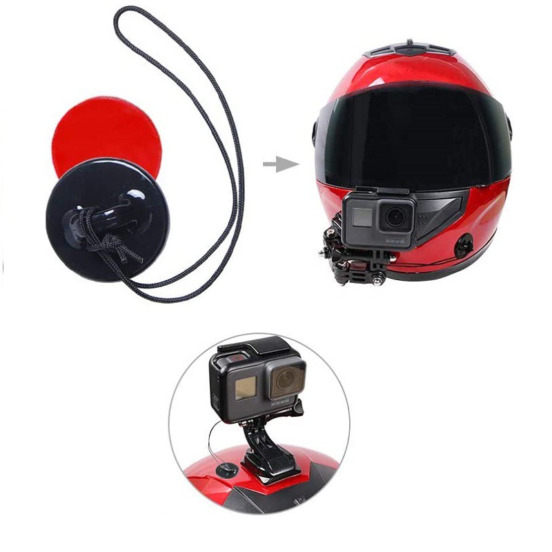 Đế Gắn camera Gopro Hero 9 8 7 6 5 Tự Dính Cho Nón Bảo Hiểm