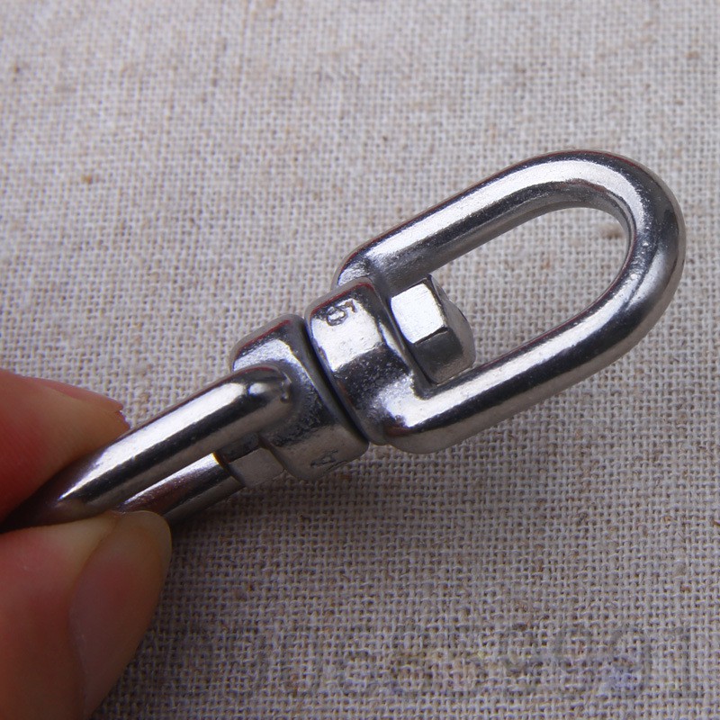 Khoen móc khóa,ring phụ kiện EDC khóa xoay kết nối số 8 inox 304 (Nhiều Cỡ)