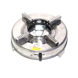 Bếp cồn Inox tròn Cao Cấp CÓ KIỀNG CHẮN GIÓ