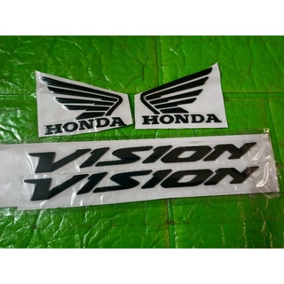 Bộ tem nổi Vision màu đen new