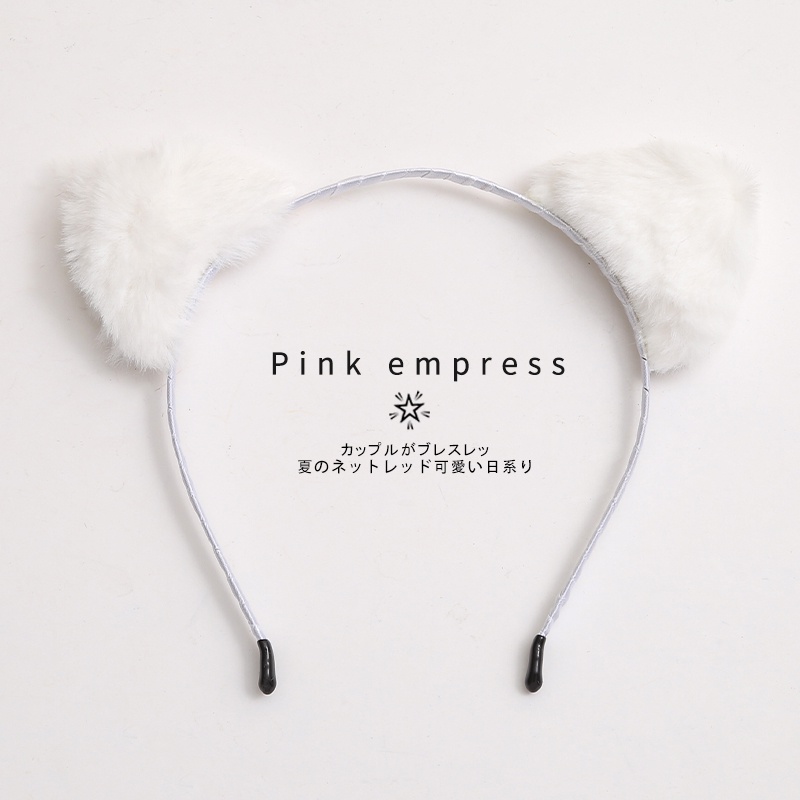 Băng đô cài tóc hình tai mèo phong cách Hàn Quốc đơn giản mới