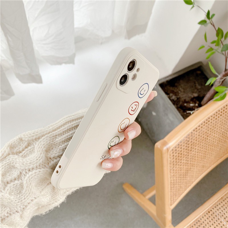Ốp Lưng Iphone Cạnh Vuông 4 Mặt Cười, BVC , Iphone5/5s/6/6plus/6s/6splus/7/7plus/8/8plus/x/xr/xs/11/12/pro/max-Sencase