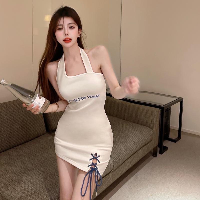 COZOK Đầm Dây Thời Trang Quyến Rũ Dễ Phối Đồ