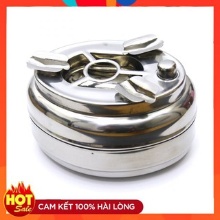 ♻️ ♻️XẢ KHO♻️ ♻️ Gạt Tàn Thuốc Lá Inox Nắp Xoay