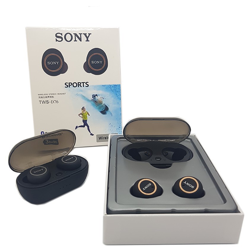 [XÃ KHO] Tai nghe Bluetooth Sony TWS 5.0 D76 nhám cao cấp [GIẢM 50%]