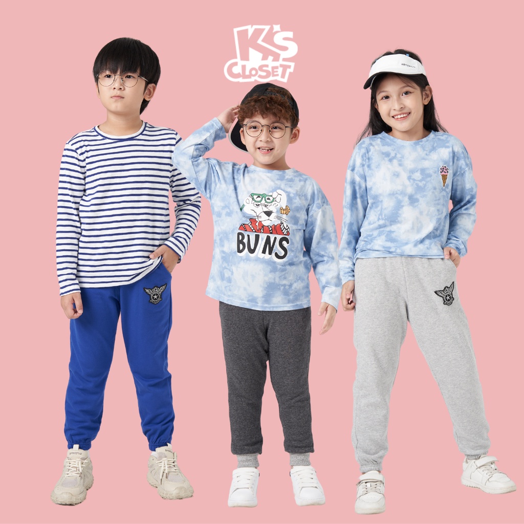 Quần Jogger Cho Bé Trai (1-9 Tuổi) K's Closet E042TEF / E122TEF / E003TWF / E020TWF TM