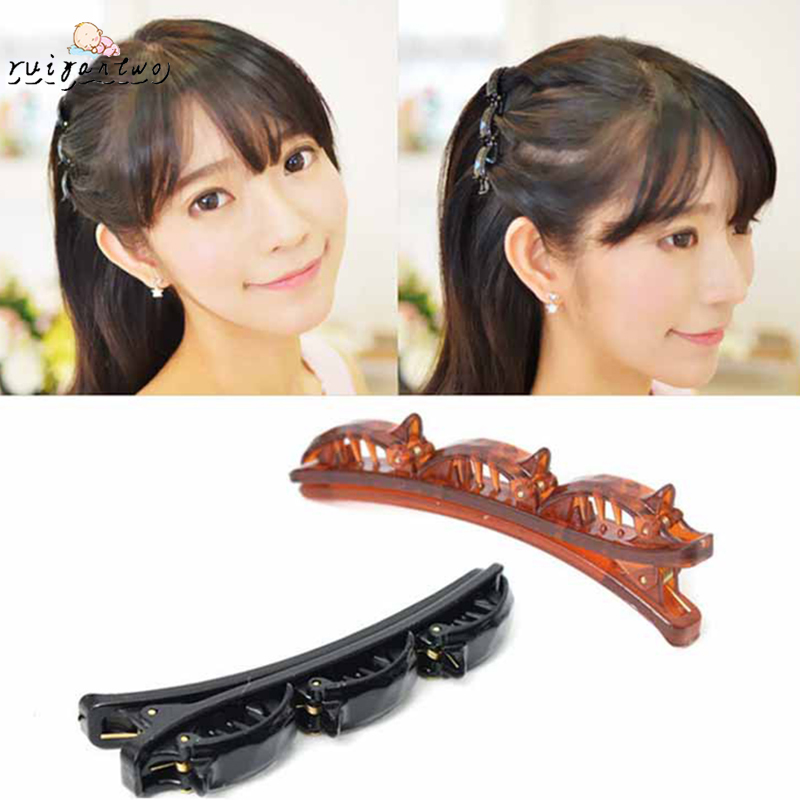 Kẹp gắp tóc màu trơn tiện lợi cho nữ