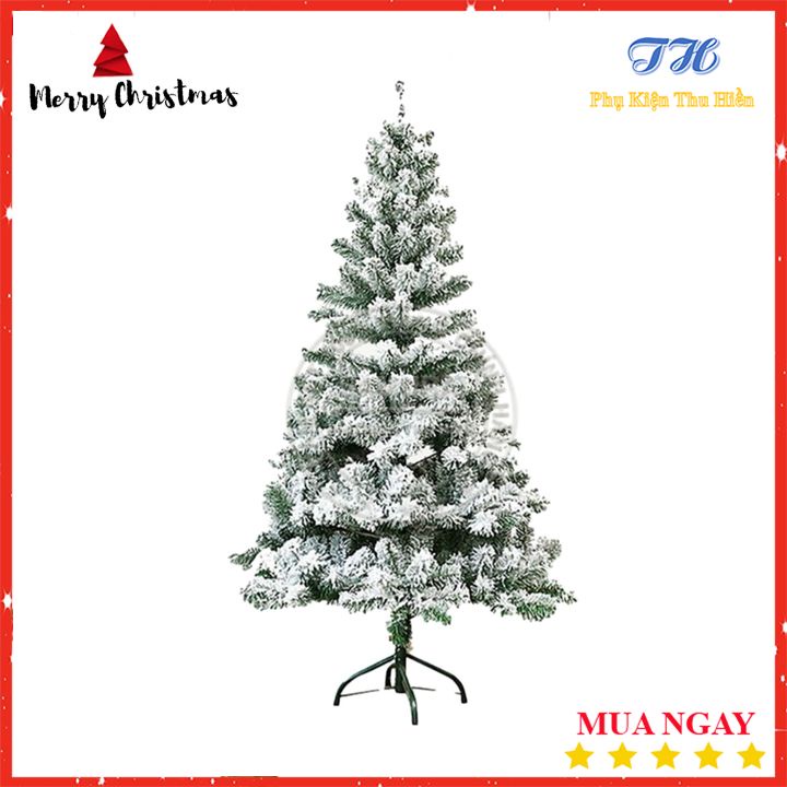 Cây Thông Noel Phủ Tuyết  90cm, 1m2, 1m5, 1m8, 2m1, 2m4, 3m Cây Thông Trang Trí Noel Giáng Sinh Hàng Việt Nam Siêu Xịn