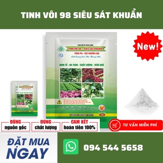 Tinh Vôi 98% Siêu Sát Khuẩn Cải Tạo Đất, Hạ Phèn, Khử Chua, Cân Bằng Độ PH Và Cung Cấp Canxi Túi 1 Kg Tiện Lợi