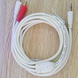 Dây lấy nhạc Cáp loa Jack 3.5 ra 2 đầu bông sen AV dài 3m Choseal