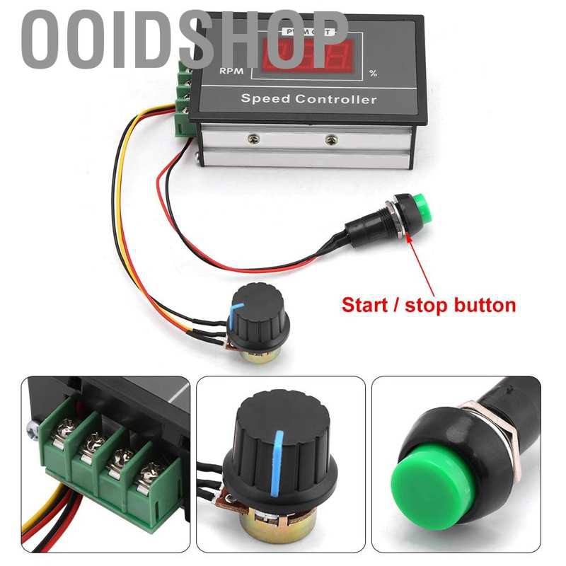 DC START Bộ Điều Khiển Động Cơ Bước 6-60v 12v 24v 36v 48v 30a Pwm Dc
