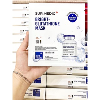 Mặt nạ làm trắng da Sur.medic Bright Glutathione Mask (Hộp 10 miếng)
