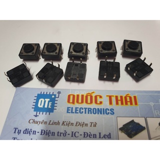Combo 10 nút nhấn 4 chân bốn chân 12x12x2mm