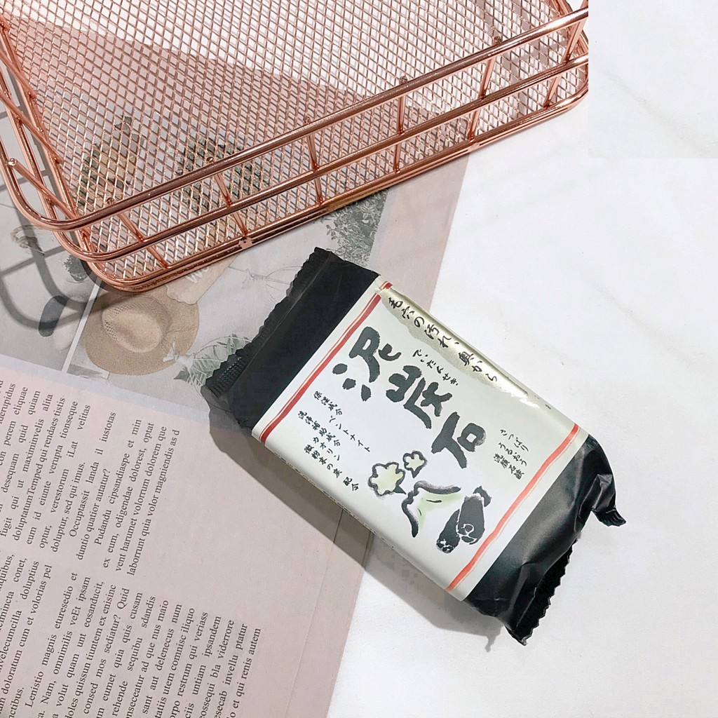 Xà Phòng Rửa Mặt Pelican Deitanseki Facial Soap - Xà bông cục Pelican Nhật than bùn hoạt tính 100g