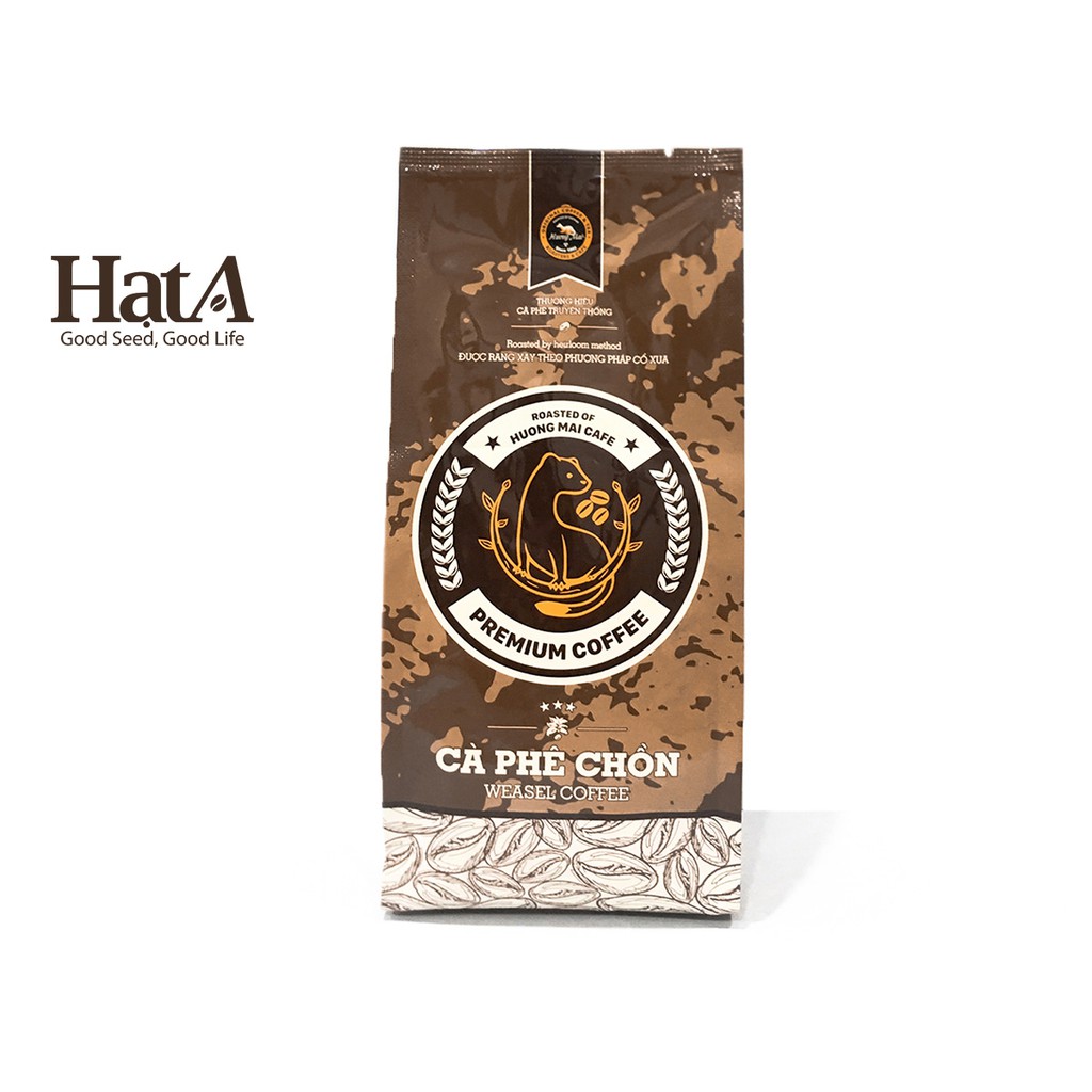 Cà phê chồn Hương Mai Cafe Premium Weasel Coffee nguyên chất hương thơm đậm đà 250gr