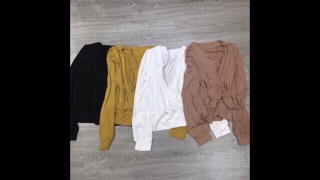 Áo thun cotton vạt chéo
