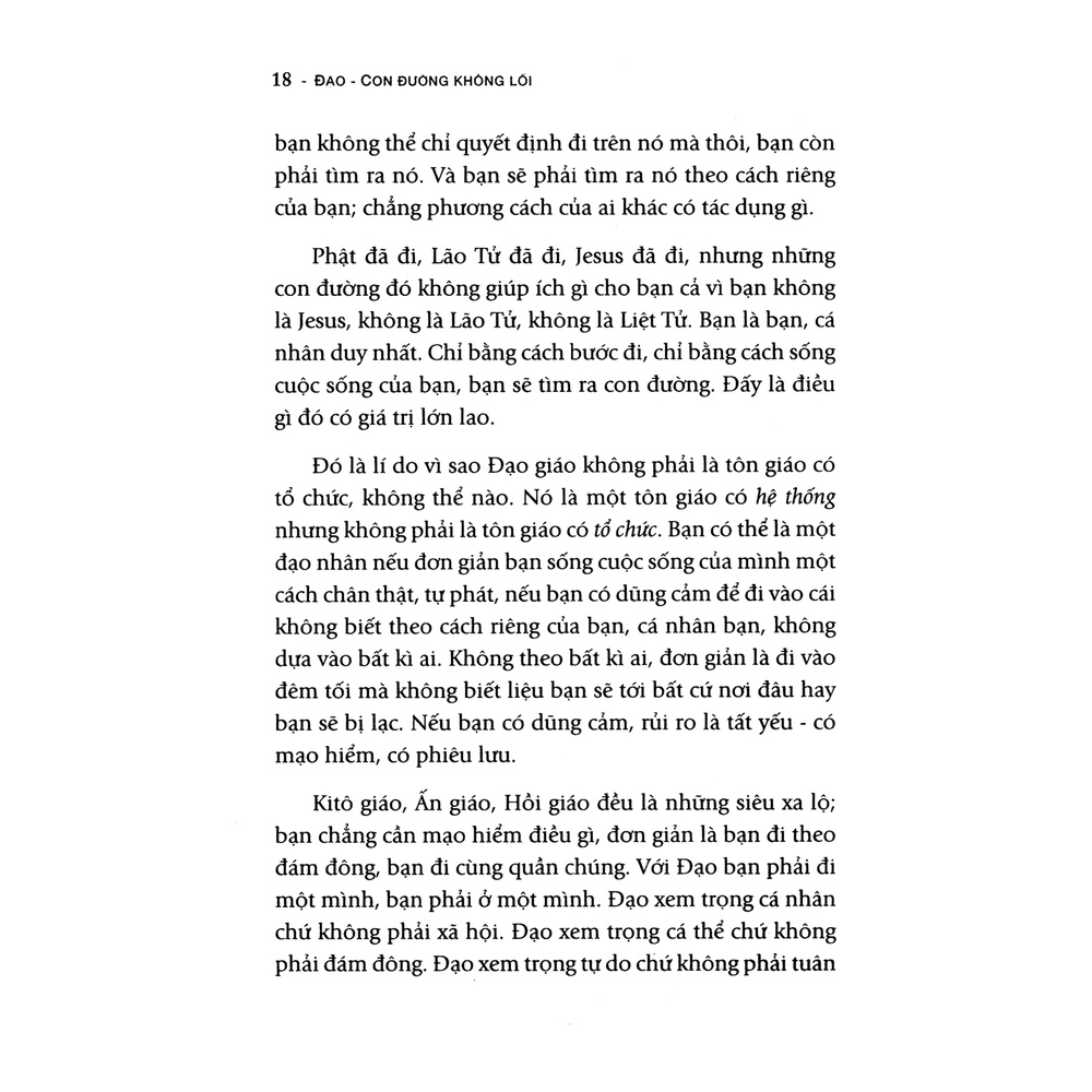 Sách - Đạo - Con Đường Không Lối