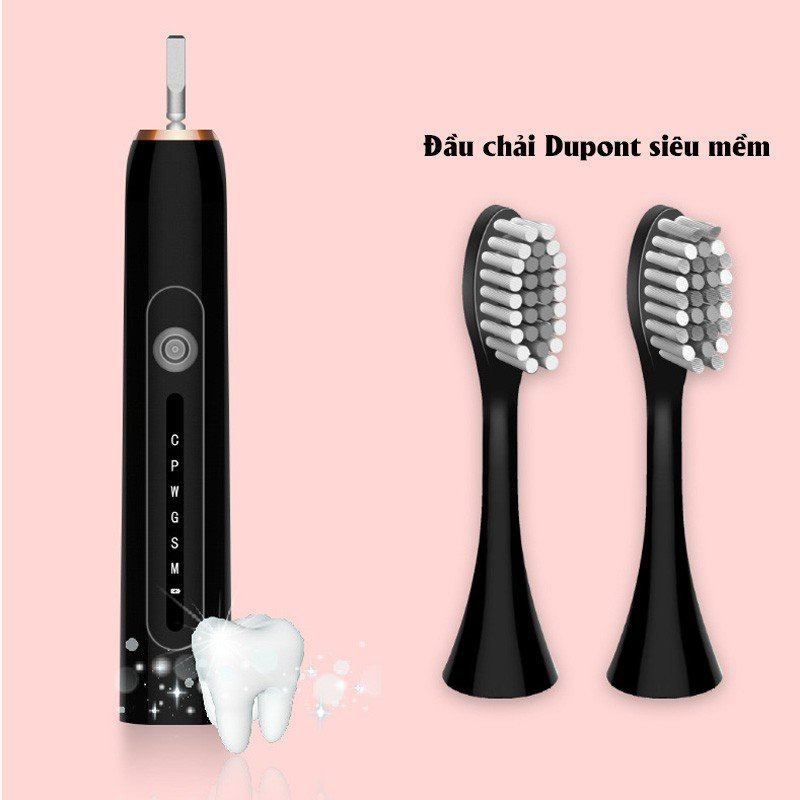 [Xả Kho] Bàn chải điện Sonic X7 với 6 chế độ rung, bàn chải phù hợp cho cả người niềng răng