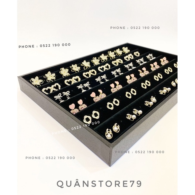 Khay đựng hoa tai nhung size lớn