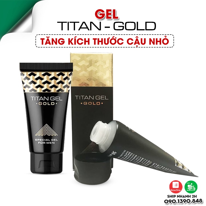 Gel Titan Gold - Dòng Gel Bôi Tăng Kích Thước Dương Vật Hiệu Quả Giúp Hỗ Trợ Kéo Dài Thời Gian & Tăng Cường Sinh Lý Nam!