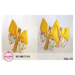 Cột tóc, kẹp tóc ruy băng handmade cho bé