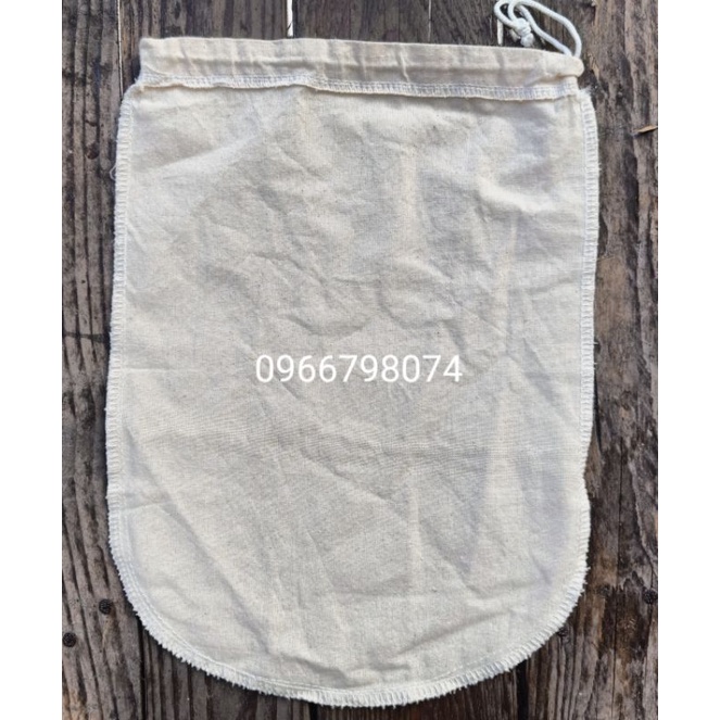 Túi lọc sữa hạt, sữa đậu nành, sữa chua Hy Lạp 100% sợi cotton tự nhiên an toàn cho sức khỏe