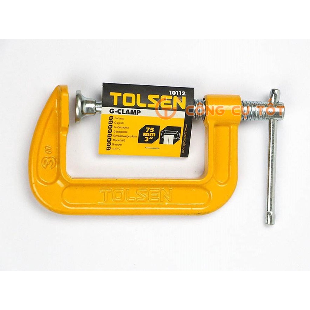 Cảo chữ g TOLSEN thép mạ Niken