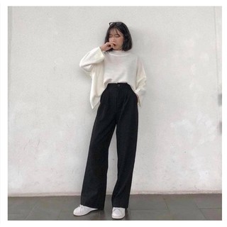 [Mã BAFANEW giảm 20k đơn 50k] Quần Suông Ống Rộng 🌸 Quần ống sớ khuy nữ cạp cao SIÊU HOT 🌸