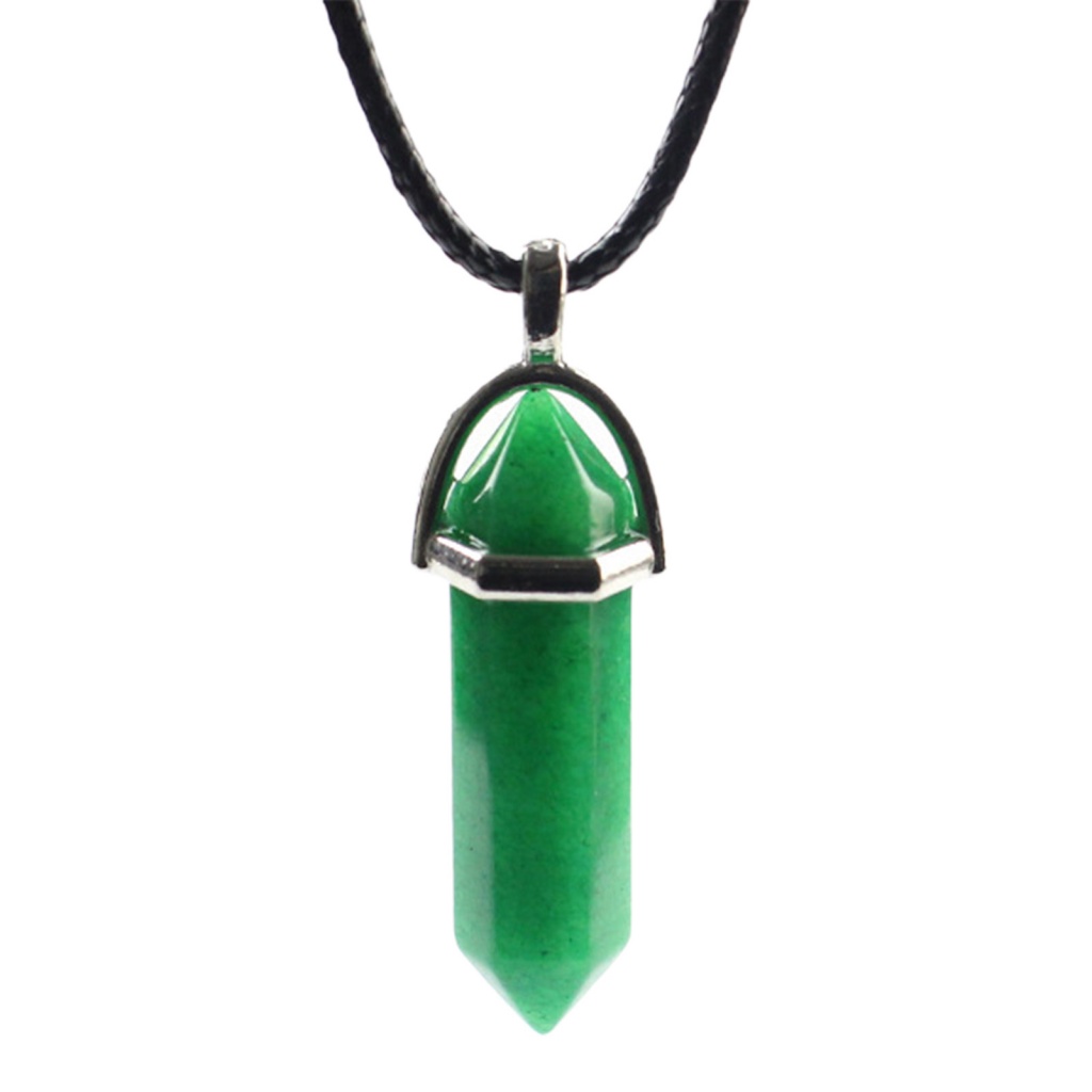 Vòng cổ Mặt Đá Lục Giác Tự Nhiên Độc Đáo Cho Nữ