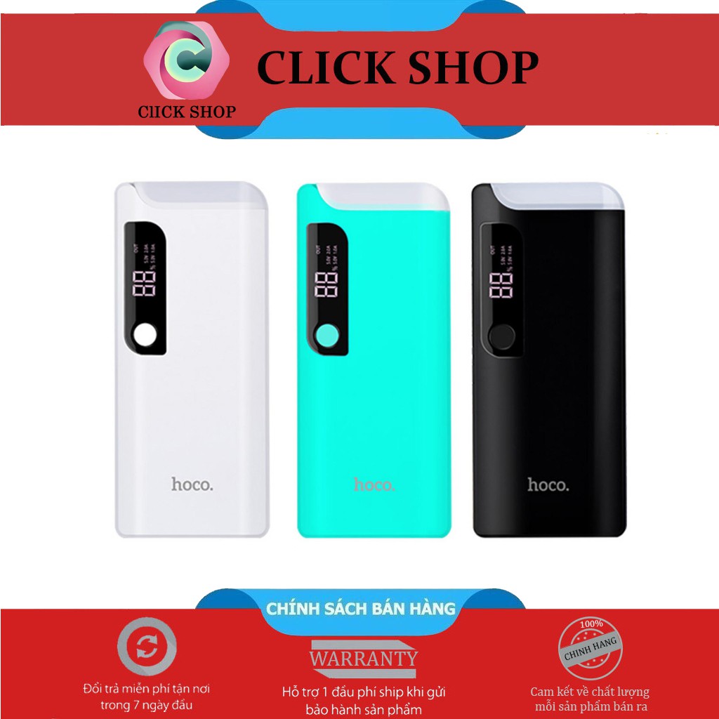 Pin sạc dự phòng Hoco B27 15000mAh - Sạc dự phòng B27 có dèn led + đèn báo dung lượng pin