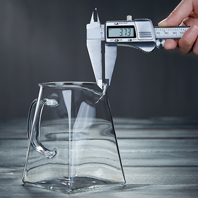 Bình Lọc Trà bằng Thủy Tinh Đáy Vuông Chịu Nhiệt - 550ml - 750ml - 950ml