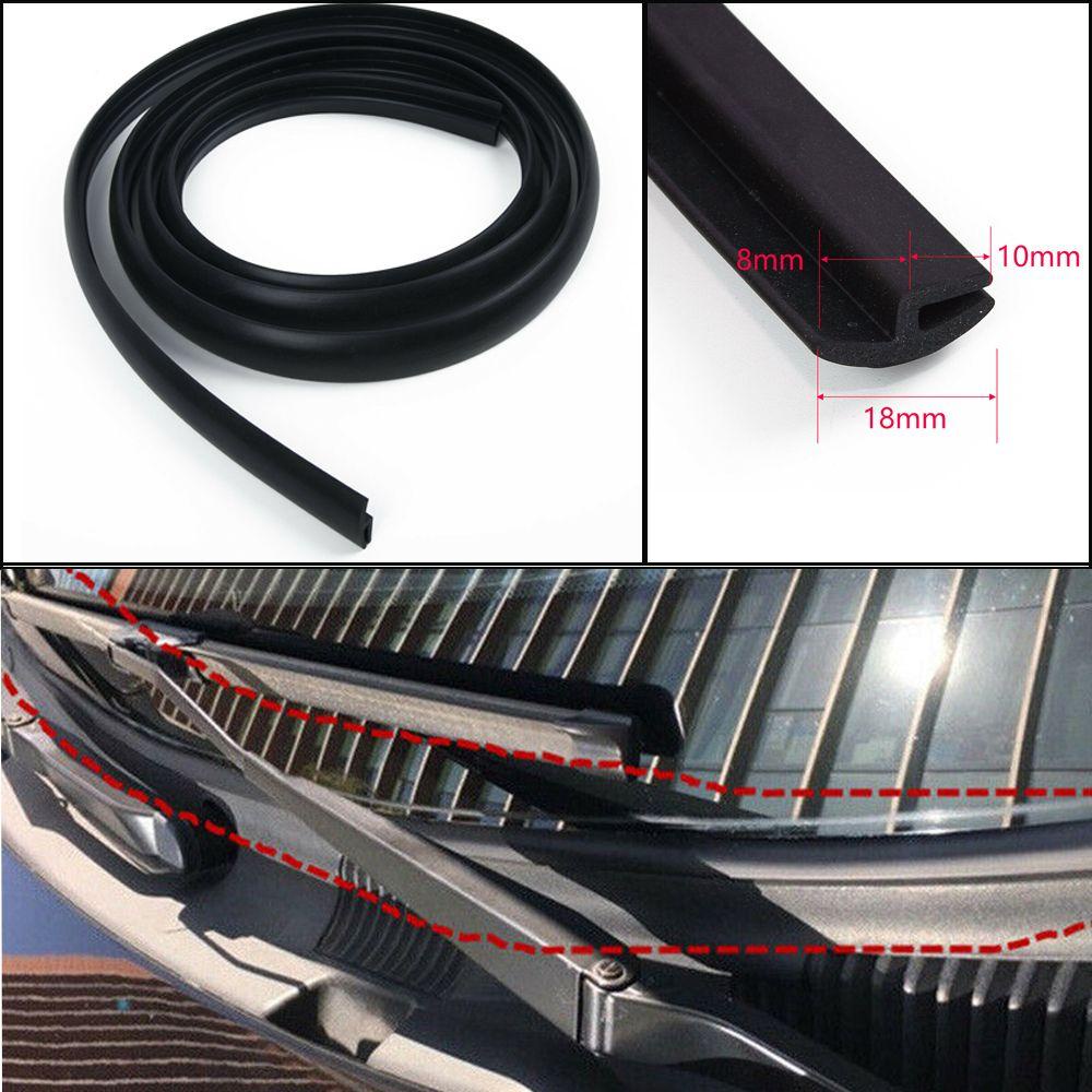 MAYSHOW Dải Cao Su Bọc Cần Gạt Nước Phía Trước Kính Chắn Gió Xe Hơi Màu Đen