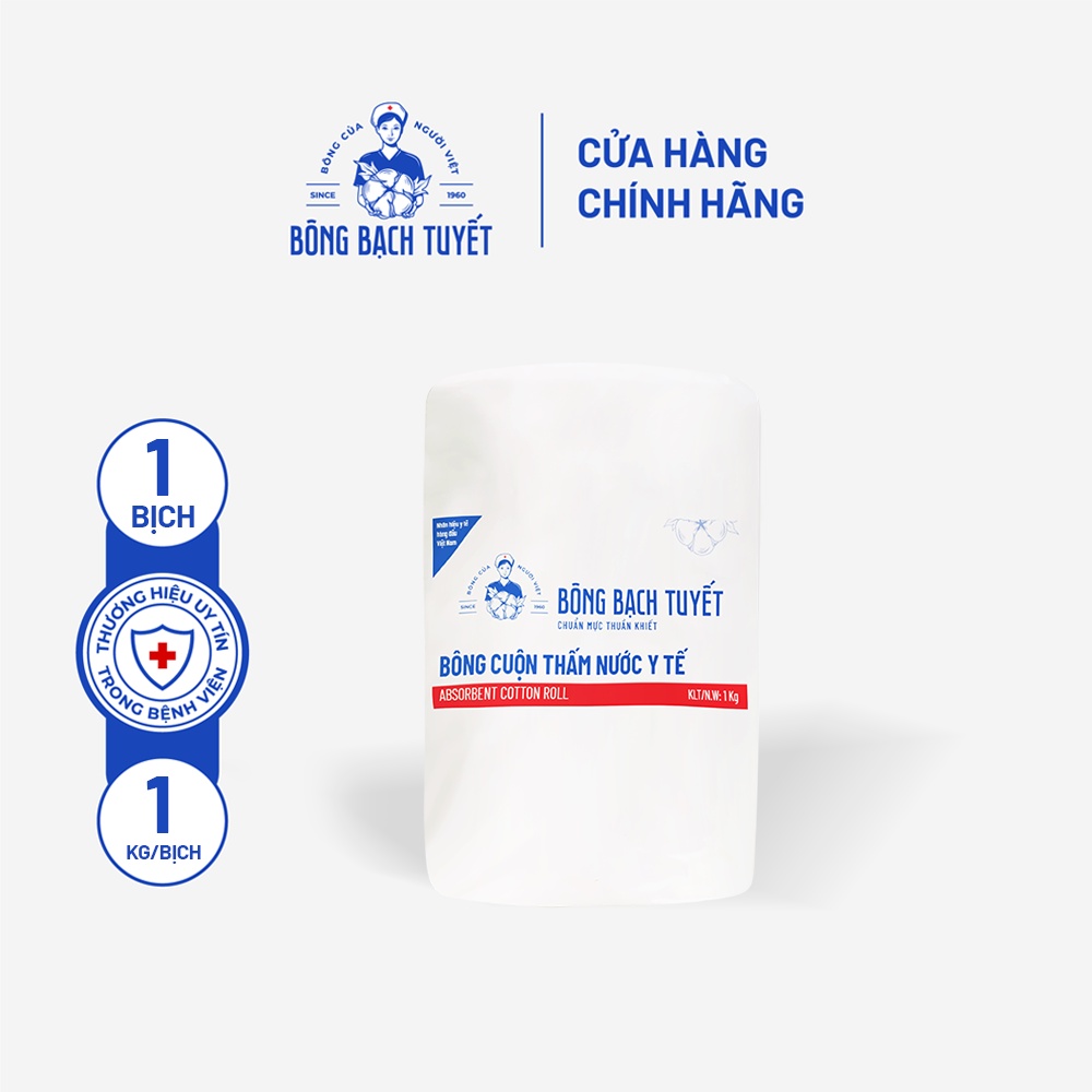 Bông y tế Bạch Tuyết 1Kg - M