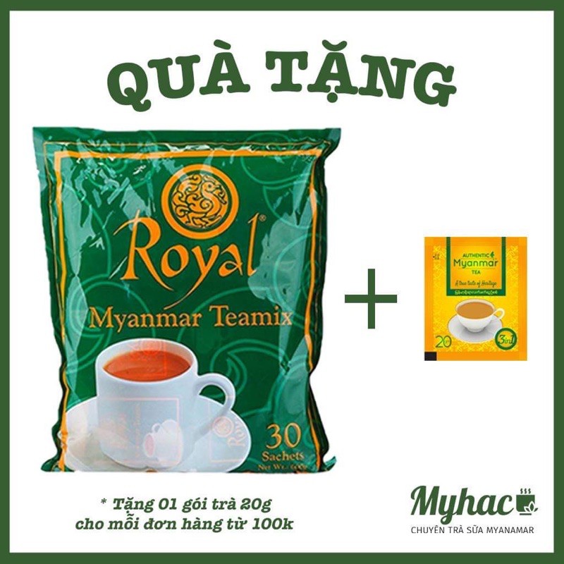 [Mã 267FMCGSALE giảm 8% đơn 500K] Date 2022 - Trà sữa Myanmar Royal Teamix chính hãng